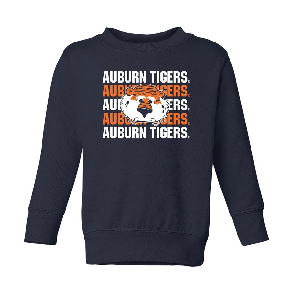 navy Aubie head sweatshirt